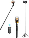 1.5m Bluetooth Wireless Selfie Stick Tripod Monopod for Smartphone GoPro Hero 12 11 10 9 8 insta360 X3 DSLR Camera