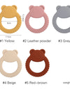 1Pcs Baby Silicone Teether Ring BPA Free Rattles Bracelet Food Grade Newborn Baby Accessories Cartoon Silicone Teething Toys