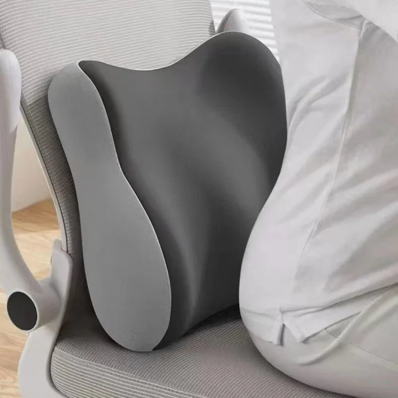Memory Sponge Waist Pillow Lumbar Orthopedic Pillow Office Chair Backrest Chiropractic Pillows Ergonomic Lumbar Support Pad