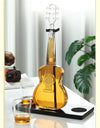 High Borosilicate Glass Wine Bottle Guitar Violin Decanter Wine Set Thickened Transparent Craft Decanter Bottle Decoration