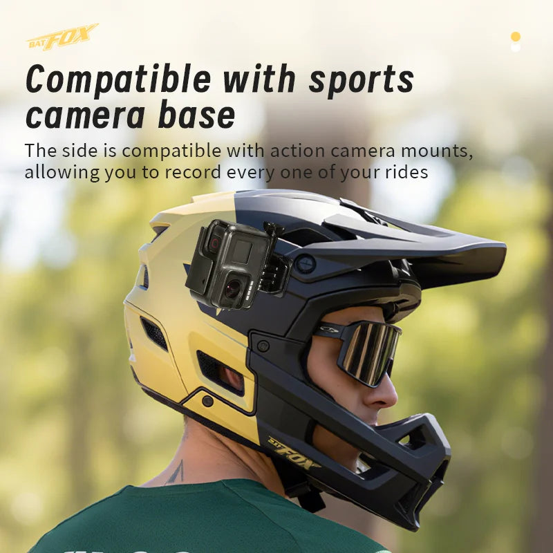 Off Road Full Face Mountain Bike Helmet With Adjustable Visor