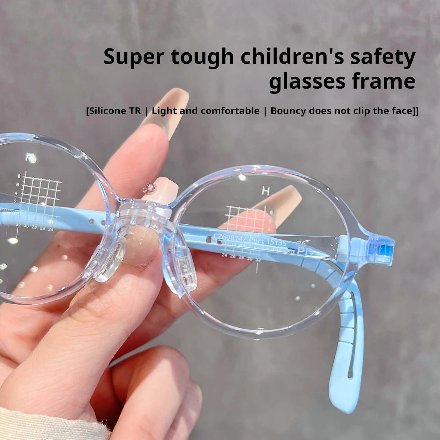 Retro Round Lightweight Flexible Plastic Eyeglasses Frames