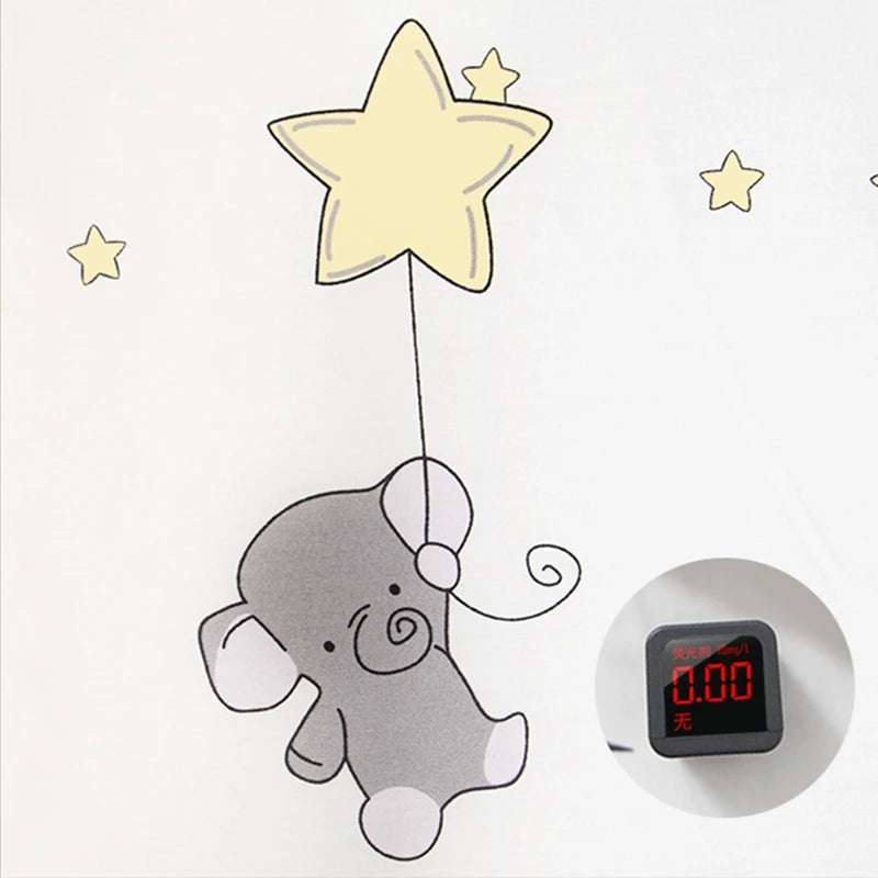 6/9-Pcs Elephant Cotton  Crib Bedding Set – Bumpers & Cot Sets for s (120x60/120x70cm)