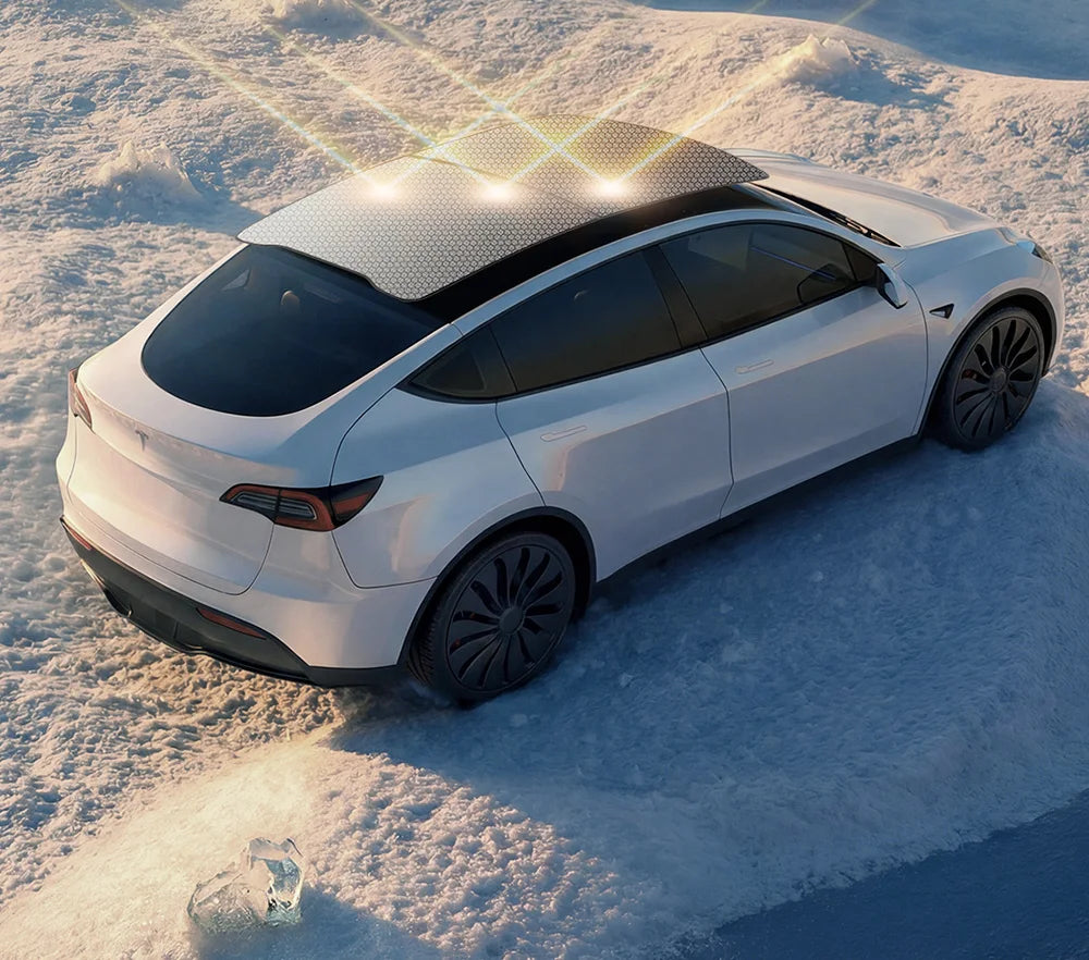 Graphene Honeycomb Sunshade Set for Tesla Model 3 Highland and Model Y Juniper 2025 2026