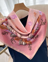 Square Women Scarves Silk Office Ladies Hair Neck Bandanna Headband Foulard Headcloth Muslim Headscarf Female muffler
