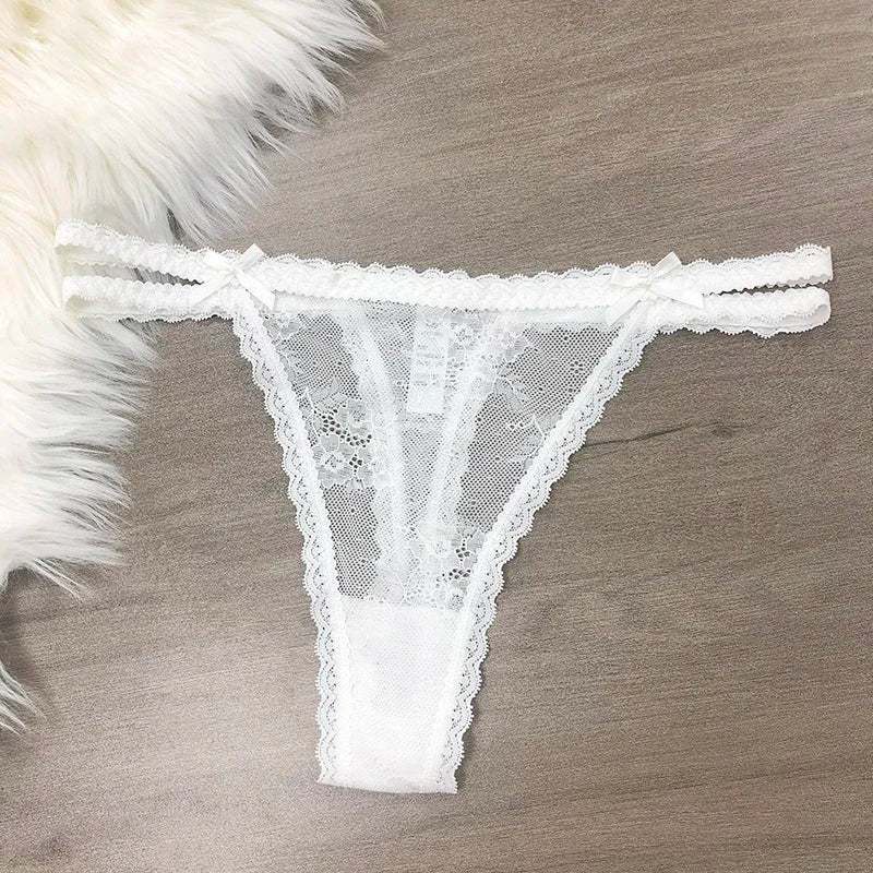 Custom Name Panties Crystal Letters Personalised Thongs Women Lace Bikini G-String