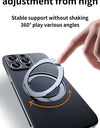 Magnetic Leather for Magsafe Case for iPhone 16 15 14 Pro Max 16Pro Ring Luxury Lens Protection Holder Phone Back Cover