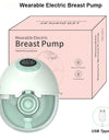 Wearable BPA-Free Wireless Bra Breast Pump with Cordless Bottle Design Wearable Silicone Flange Milk Manual Breast Pump