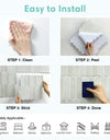 1/10pcs Decorative 3D Peel and Stick Wall Panel 3D Tile Sticker Self-Adhesive Kitchen Tile Backsplash Bathroom Wall Sticker