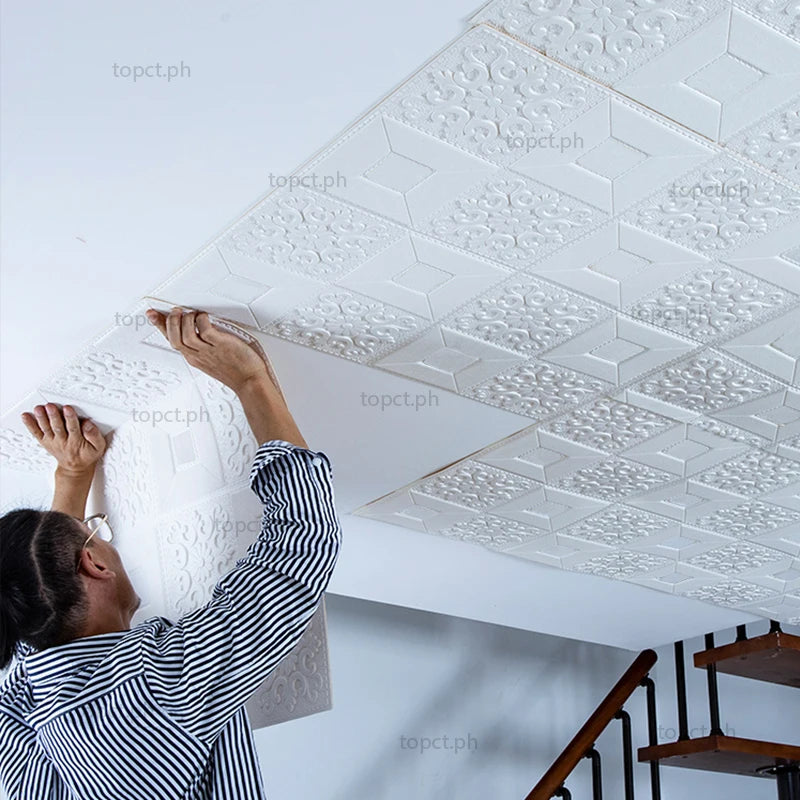Wall Stickers Self-adhesive Wallpaper Bedroom 3D Soft Package Hanging Ceiling TV Background Wall Decoration