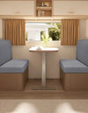 2pcs/set Rv Dinette Cushion Covers Stretch Jacquard Camper Seat Cover Dining Sofa Cover Removable for Rv Camper Car Bench Seats