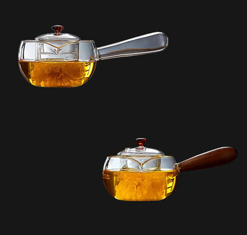 Glass Teapot Regimen Steaming kettle Heatable Borosilicate  with Handle Herbal Flower tea pot Kettle health 300ml/500ml