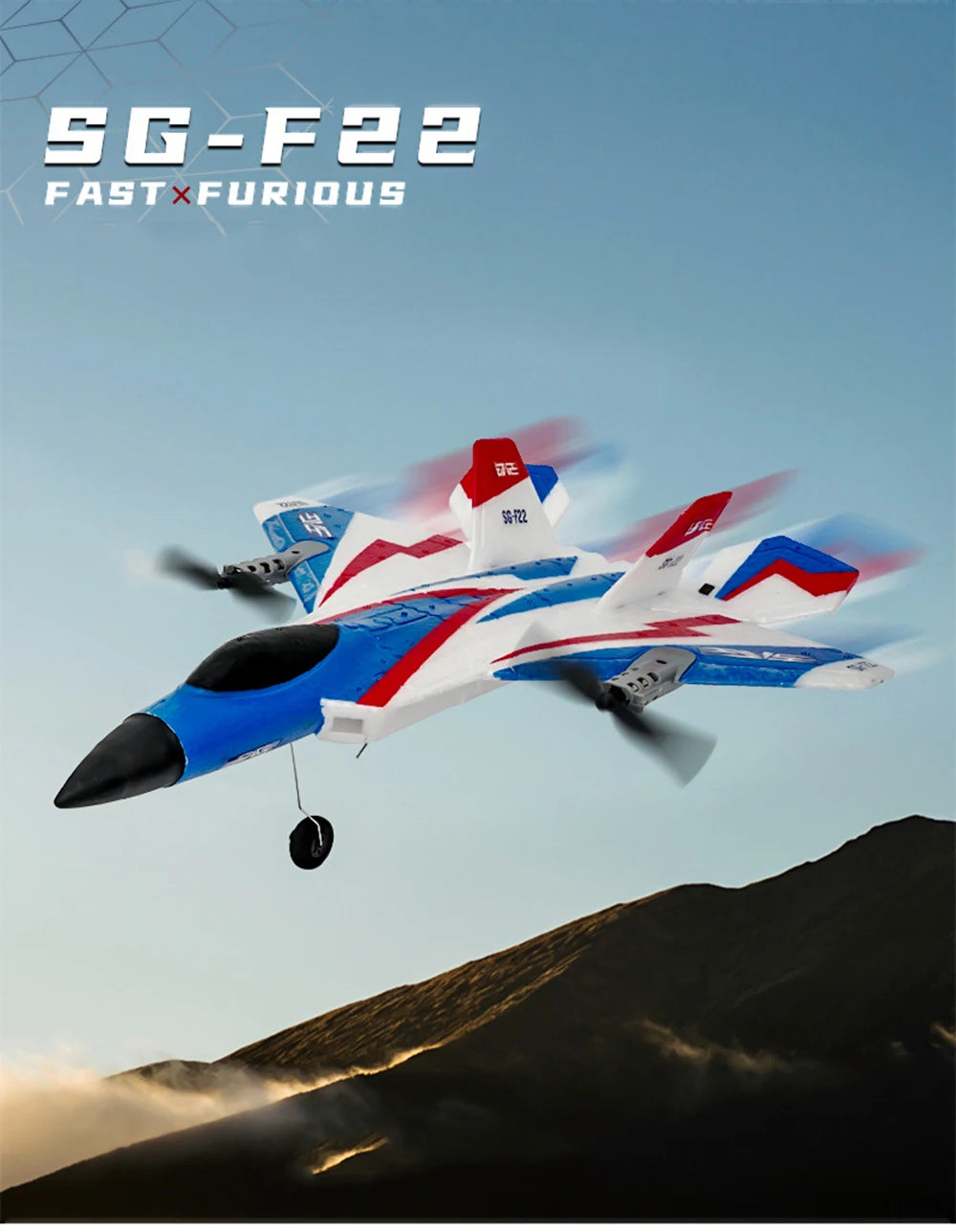RC Plane F22 Stunts Plane 2.4G Radio Control Glider Remote Control 3D Plane Glider Airplane EPP Foam Boys Toys for