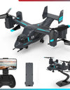 Remote Control Helicopter Drone 480P Camera Fighter UAV Land Air Mode Aircraft Brushless RC Drones for  Plane Toys