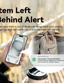 Mini Smart Pet Tracker Bluetooth Locator Waterproof Portable Anti-Lost Device Work With Find My APP Precise Positioning For Keys