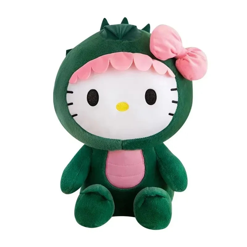 Cartoon Dinosaur Kitty Plush Pillow Soft Stuffed Doll