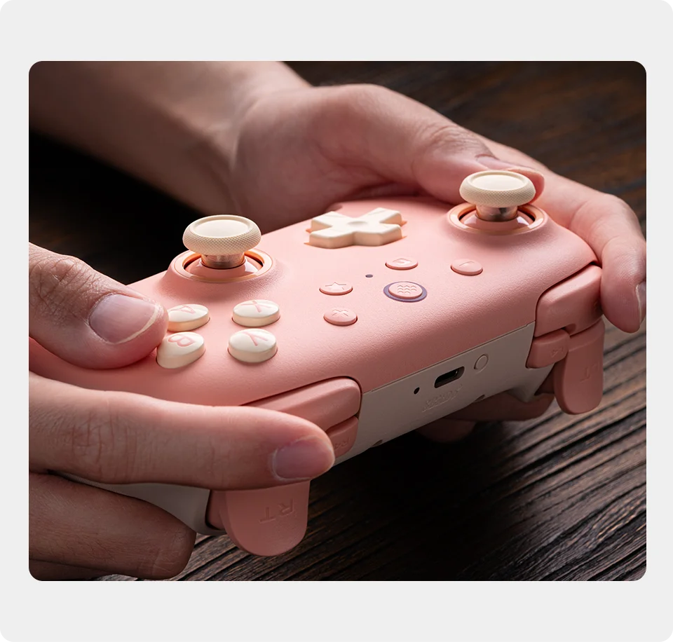 Wireless Gaming Controller with Hall Effect Joysticks and Triggers for PC and Android