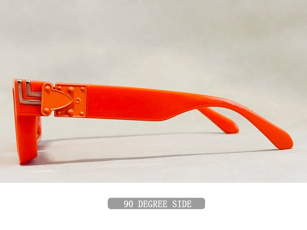 Oversized Square Vintage Sunglasses With UV400 Protection