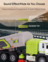 1:50 Electric Vacuum Cleaner Sweeper Garbage Truck Model Toy Alloy Diecast Light Sound Engineering Vehicle Gifts for