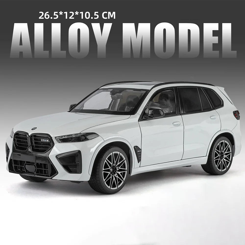1:18 X5M Honda Accord Car Toys Alloy Diecast Models Shock Absorption Doors Opened Front Wheel Steering Vehices Desktop Ornament