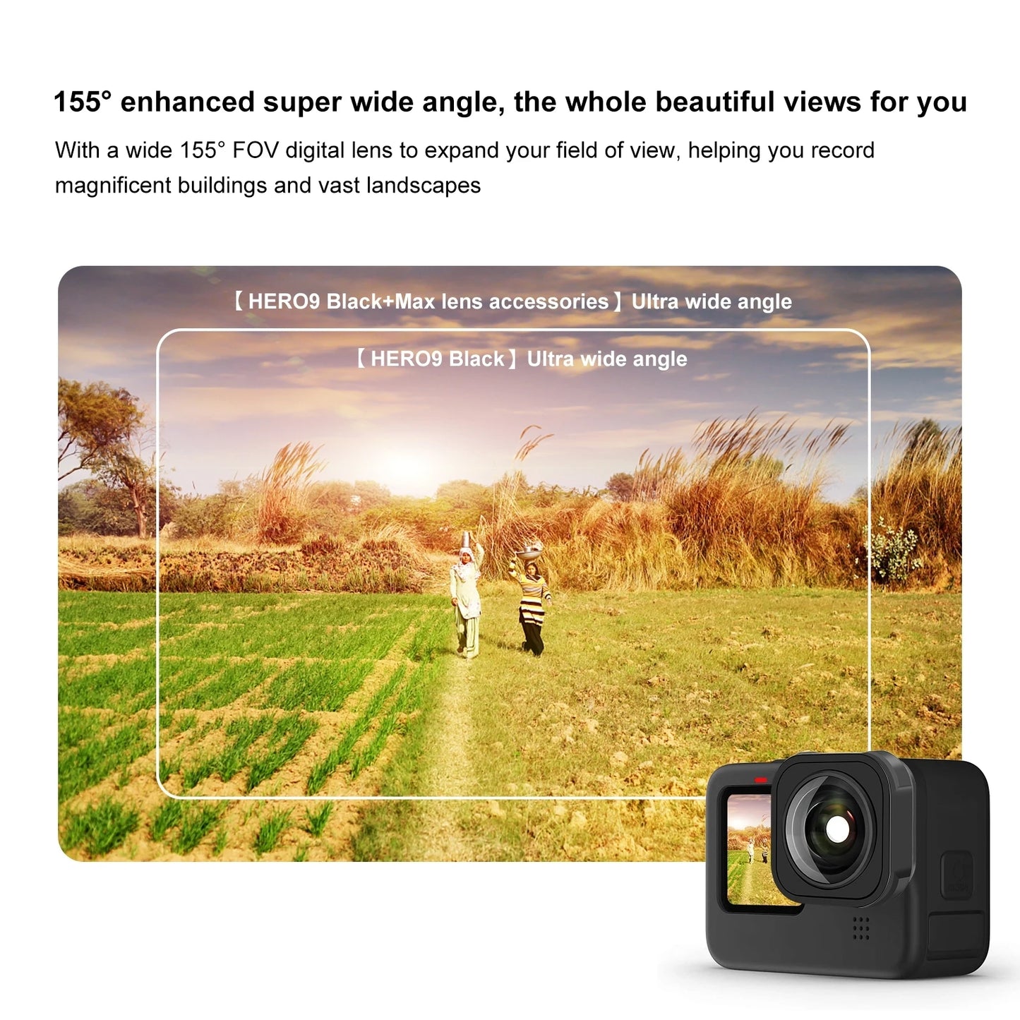 Max Wide Angle Lens for GoPro Hero Cameras