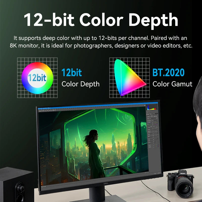 8K HDMI 2.1 Cable for Xiaomi TV Box PS5 48Gbps 8K/60Hz 4K/120Hz HDMI Cable HDR10+ HDCP2.2 for PS4 HDMI Splitter 8K HDMI