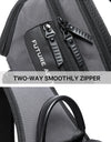 Anti-theft Chest Bag Shoulder Strap USB Rechargeable Crossbody School Gym Pack, Men Sports Waterproof Shoulder Bag