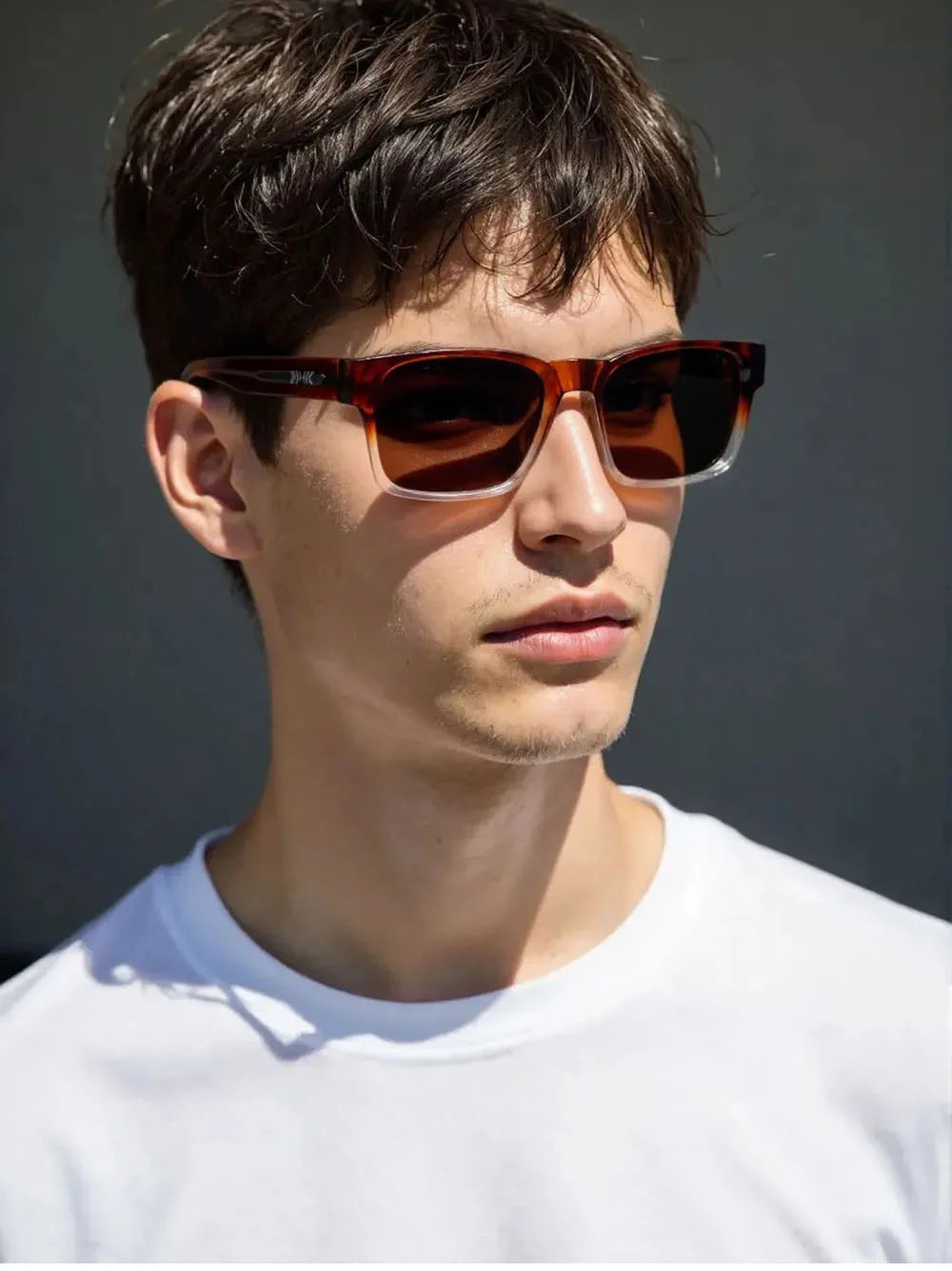 Vintage Square Sunglasses With Polarised Lenses