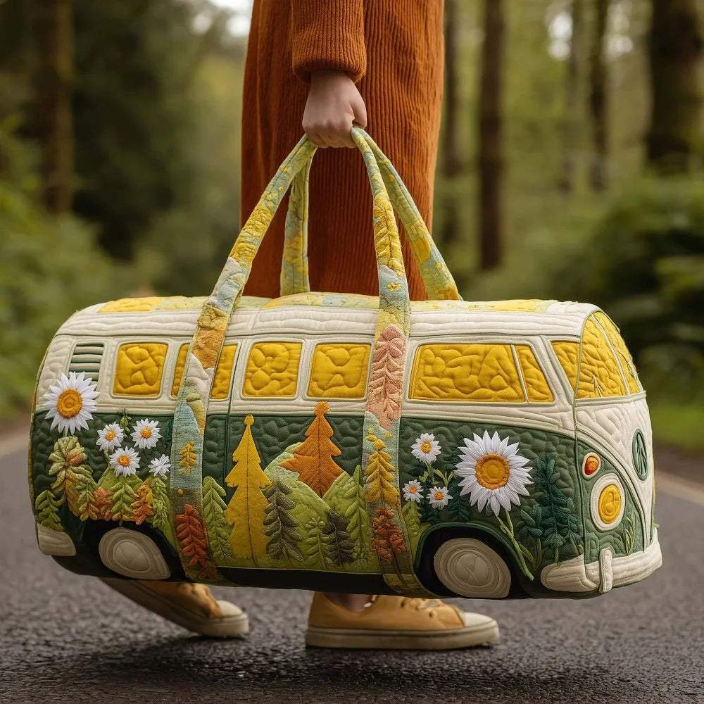 Adjustable Strap 3D Quilted Travel Duffle Bag Large Capacity Tote