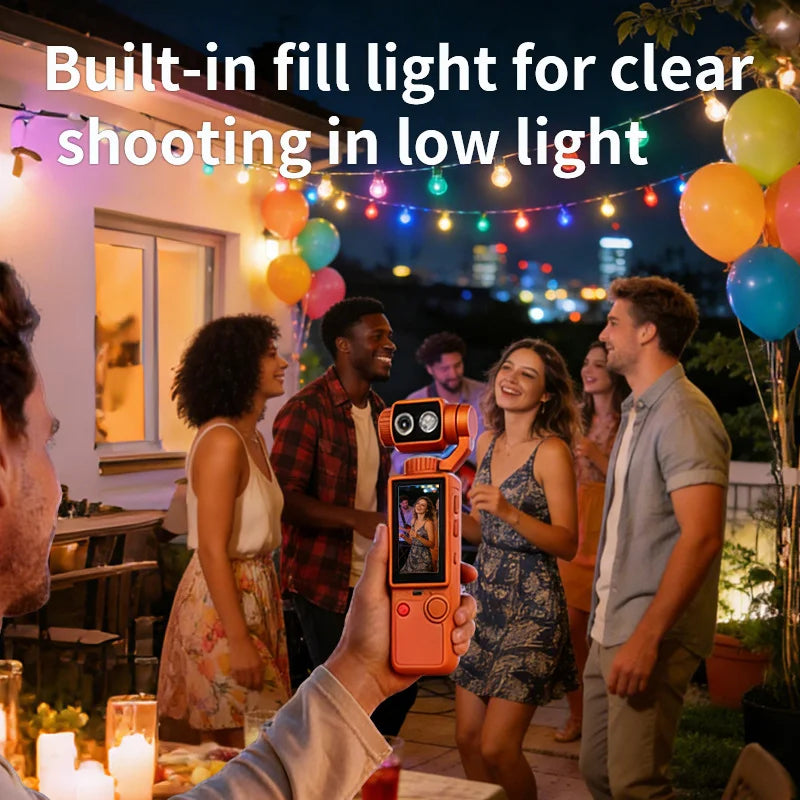 4K HD WiFi Wearable Sports Camera with Touch Screen Night Vision and EIS Stabilization