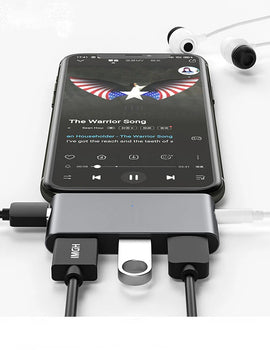 4K HDMI-compatible Display Dock Station Type C Hub 60W Charging  Station Dock Usb C To Earphone 3.5mm for Huawei Samsung Xiaomi