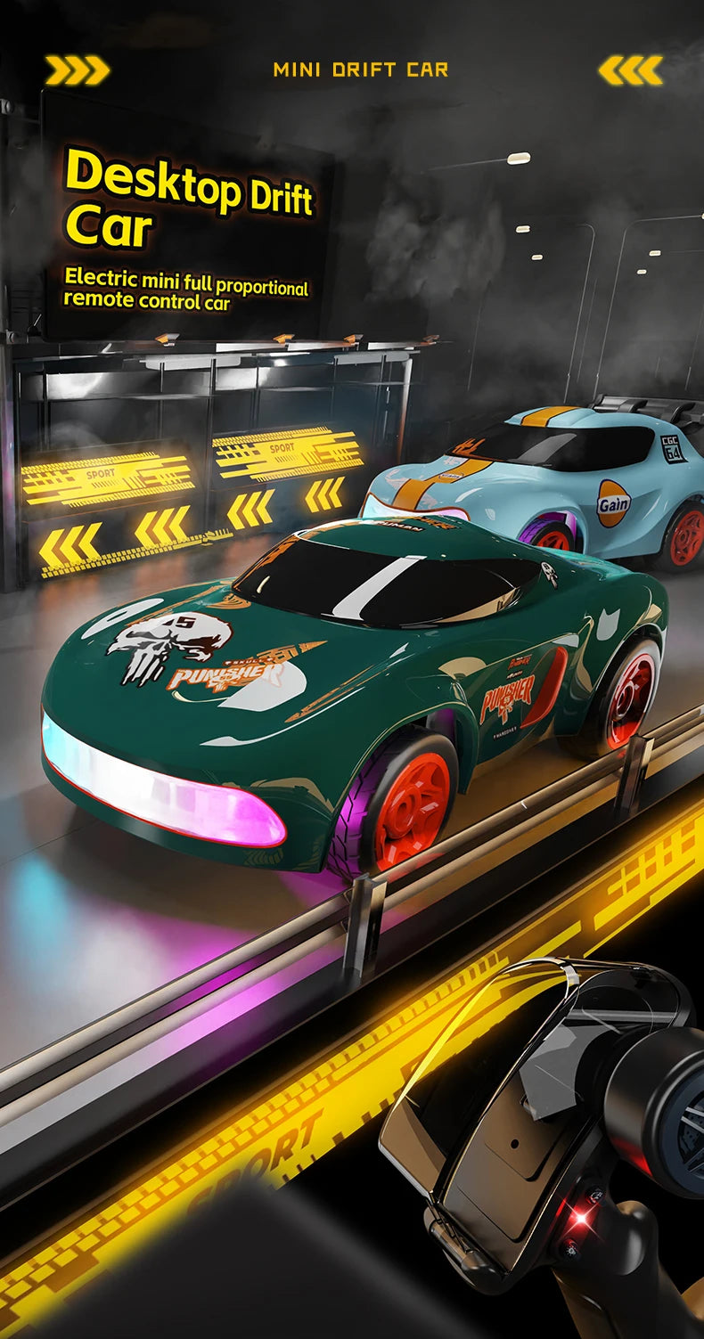 2.4G Drift Rc Car 4WD Remote Control Car Four Wheel Drive Radio Controlled Mini GTR Racing Model Boy Toy Gift