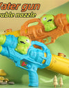 Dinosaurs, ducks, sharks, twin sprinklers, water gun toys, water fights, family gatherings, party games, water pools, beach toys