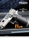 Automatic Desert Eagle Pistol Decompression Radish Gun Continuous Shell Ejection Empty Hanging Revolver Toy Gun