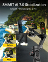 Gimbal Stabilizer for Smartphone Foldable 3-Axis Gimbal for iPhone & Android