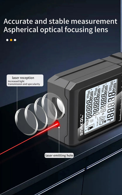 Laser Distance 50M/100M/120M Rangefinder Profesional Meter Laser Range Finder Ruler Test Tool