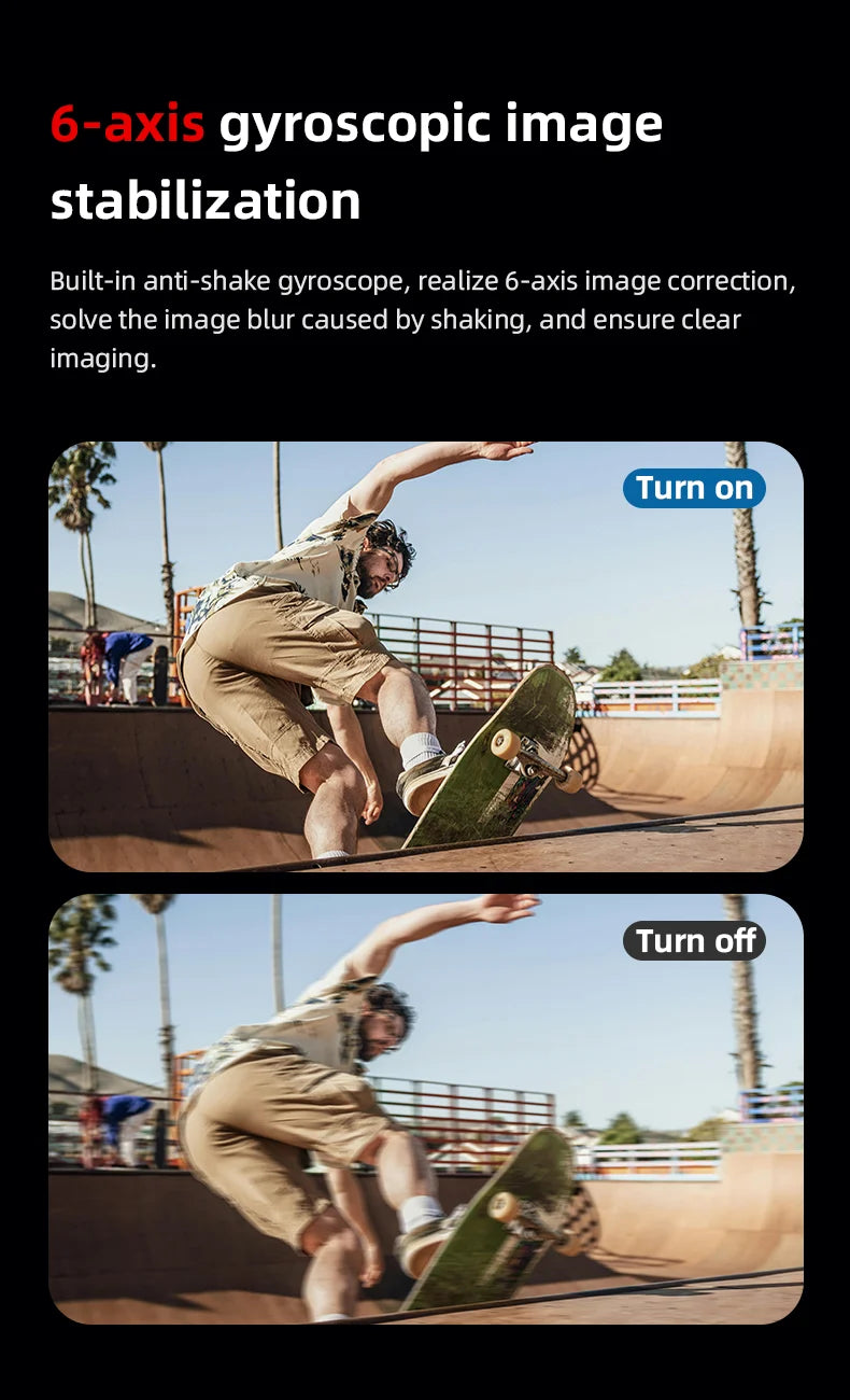 5K 80MP Digital Camera with 6-Axis Stabilization, 270° Flip Screen & 18X Zoom for Vlogging Photography
