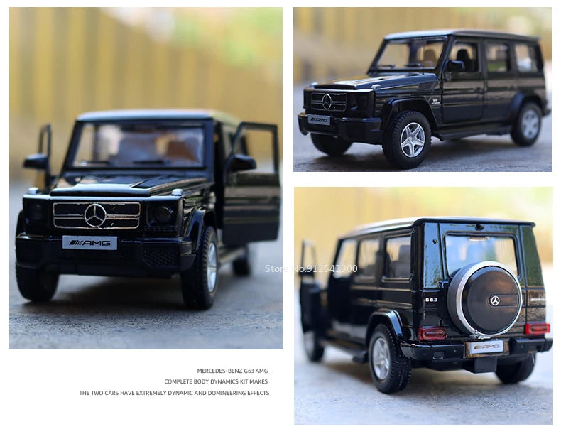 RMZ City 1/36 Mercedes Benz G63 AMG SUV Alloy Car Model Diecast Metal Toy Off-road Vehicle Car Model Simulation Collection Gift