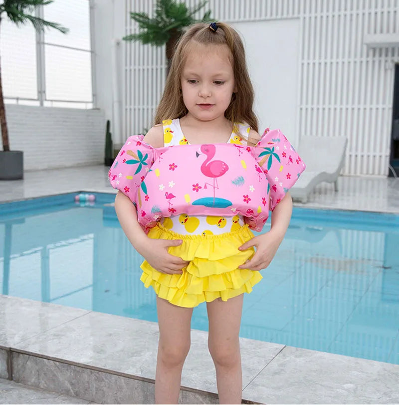 Float Cartoon Arm Sleeve Life Jacket Swimsuit Foam Swimming Training Floating Pool Float Swimming Ring  Swim