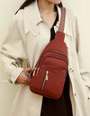 Women Chest Bags High Quality Leather Female Cross body Bag Designer Brand Shoulder Bags Luxury Storage