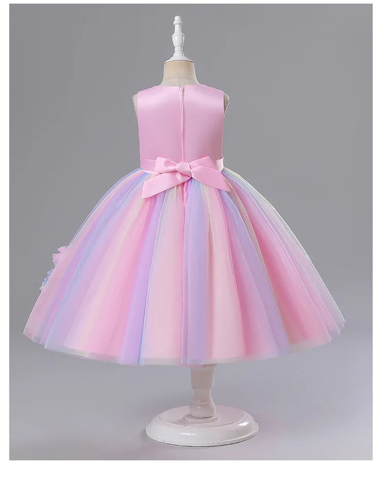 Unicorn Princess Tutu Dress Pink Birthday Party Costume