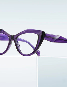 Unique Design Myopia Prescription Glasses Women Cat Eye Hyperopia Reading Anti Blue Light Optical Eyeglasses Frame