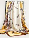 Square Women Scarves Silk Office Ladies Hair Neck Bandanna Headband Foulard Headcloth Muslim Headscarf Female muffler