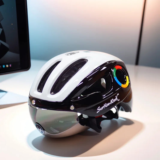 Ultralight Cycling Helmet With Protective Goggles For Road And MTB