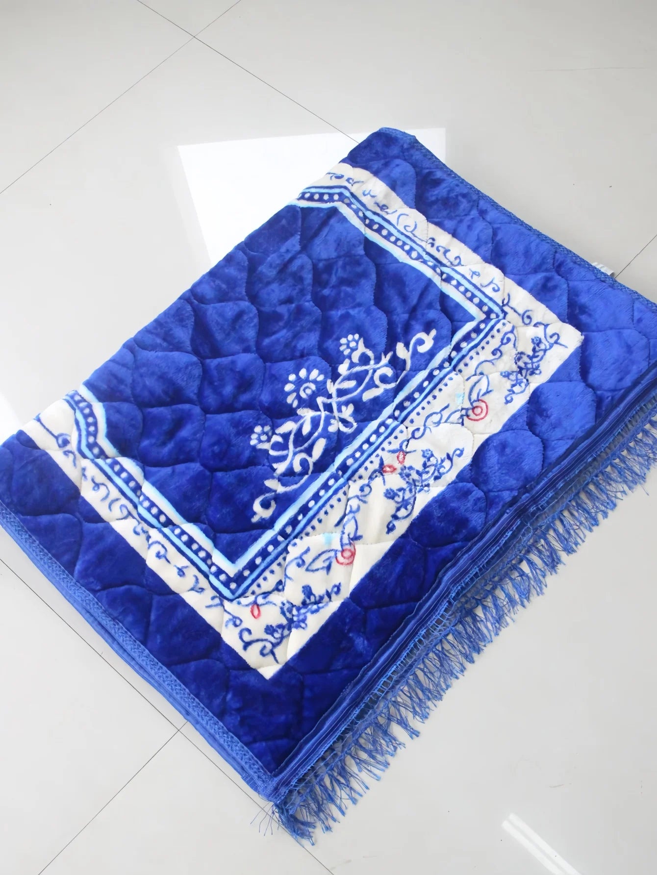 Muslim Prayer Rug Soft 80*120cm Large Prayer Mat Islam Padded Islamic Prayer Mat Thick for Men and Women