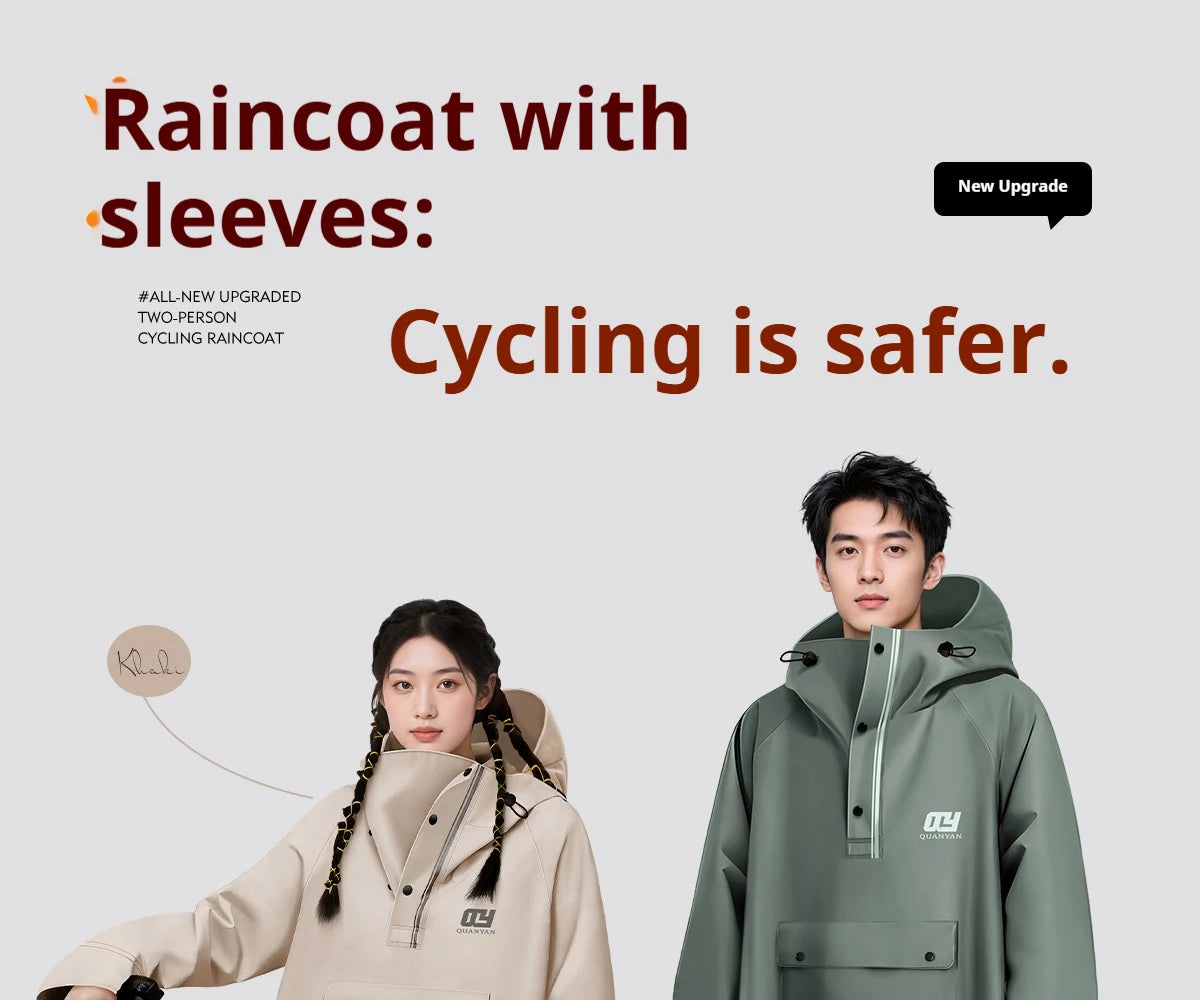 Full Length Waterproof Motorcycle Raincoat with Shoe Covers