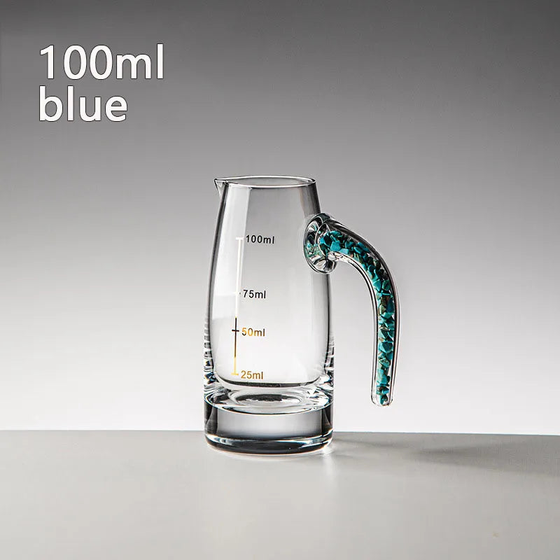 4/6pcs Diamond Crystal Liquor Glasses Set Vodka Shot Glass Wine Glasses Whiskey Glass Spirits Sake Soju Brandy Tea Cup 15ml