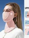 Women's Anti-UV Sunscreen Face Mask Scarf Breathable Ice Silk Half Face Cover Thin Summer Face Cover Mask