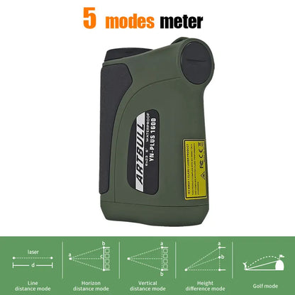 Laser Golf Rangefinder Hunting Monoculars Outdoor Digital Height Angle Distance Meter with 5 modes