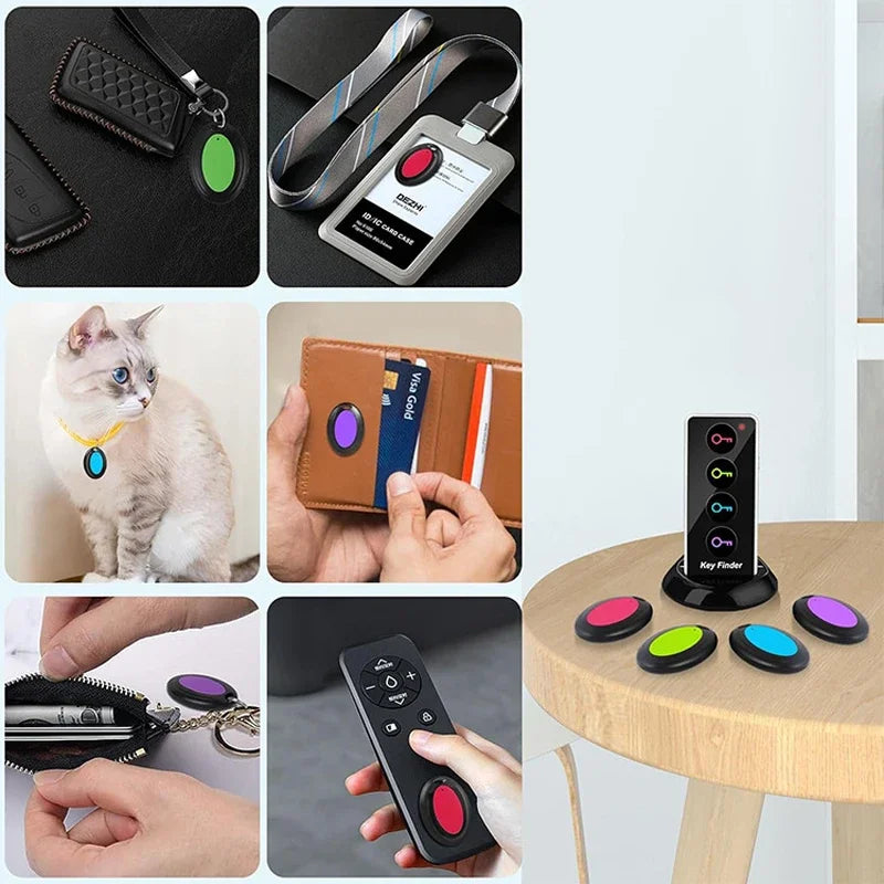 Wireless Key Finder Anti-Lost Alarm Mini Tracking Device Pet Wallet Locator Remote Control